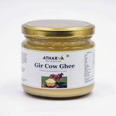 Organic Gir Cow Ghee By Atharva Soul Of Ayurved | Natural & Healthy Protein Fiber Desi Cow Ghee Perfect For Weight Loss | (250ml) 8.4 Ounce | Jar Pack